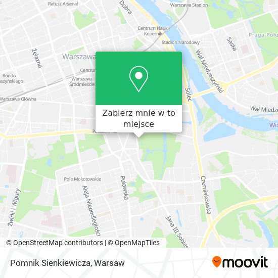 Mapa Pomnik Sienkiewicza