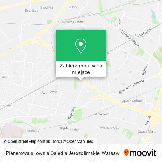 Mapa Plenerowa siłownia Osiedla Jerozolimskie