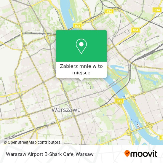 Mapa Warszaw Airport B-Shark Cafe