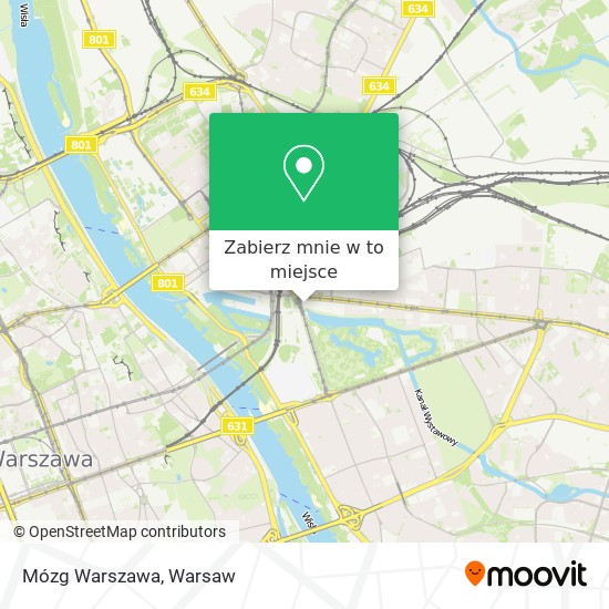 Mapa Mózg Warszawa