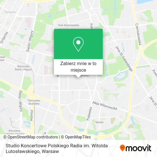 Mapa Studio Koncertowe Polskiego Radia im. Witolda Lutosławskiego