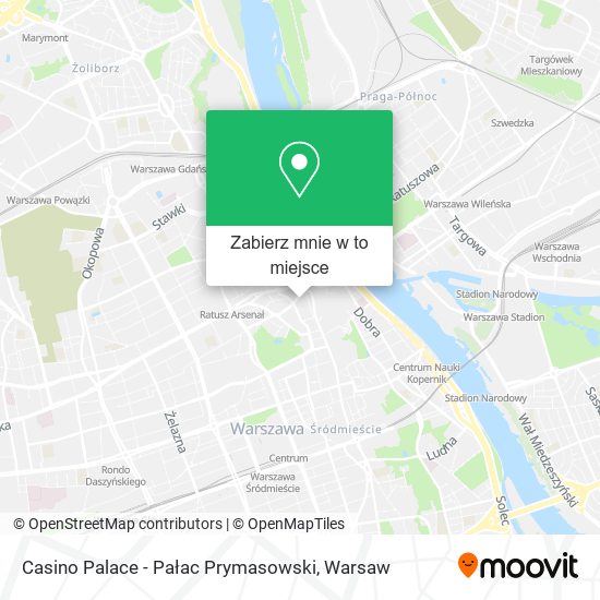 Mapa Casino Palace - Pałac Prymasowski