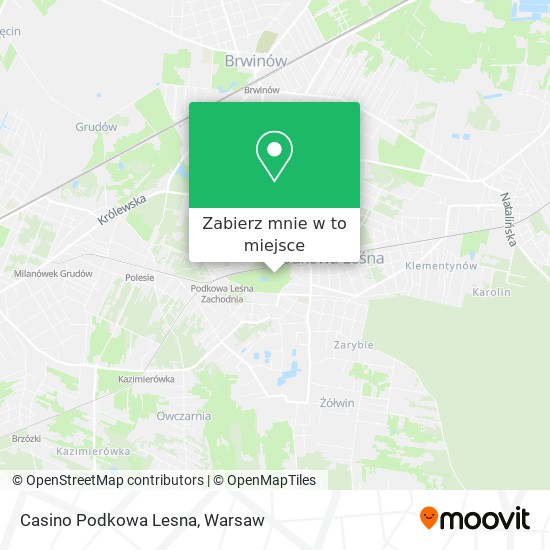 Mapa Casino Podkowa Lesna