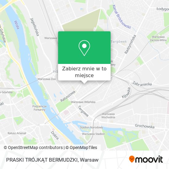 Mapa PRASKI TRÓJKĄT BERMUDZKI