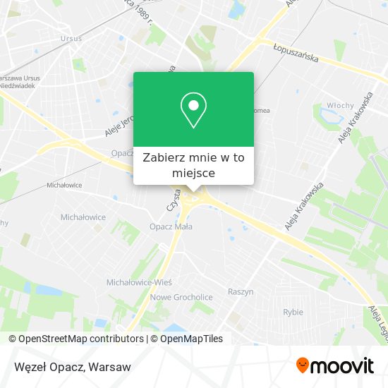 Mapa Węzeł Opacz