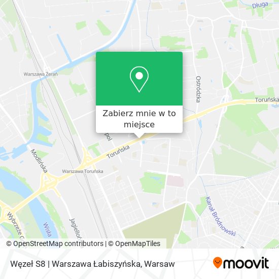 Mapa Węzeł S8 | Warszawa Łabiszyńska