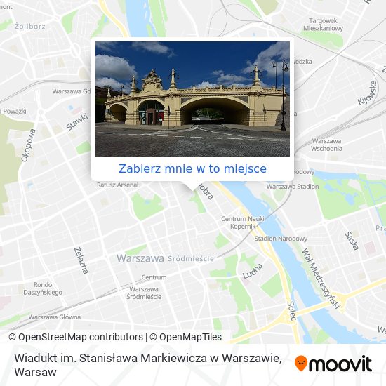 Mapa Wiadukt im. Stanisława Markiewicza w Warszawie