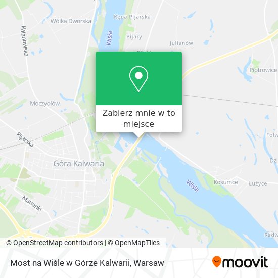 Mapa Most na Wiśle w Górze Kalwarii