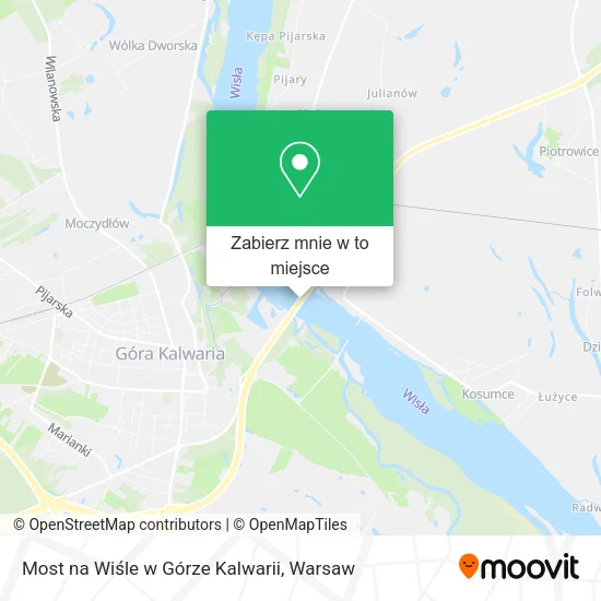 Mapa Most na Wiśle w Górze Kalwarii