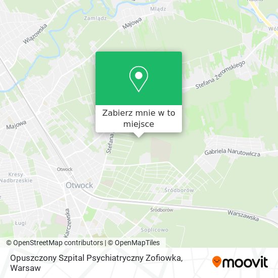 Mapa Opuszczony Szpital Psychiatryczny Zofiowka