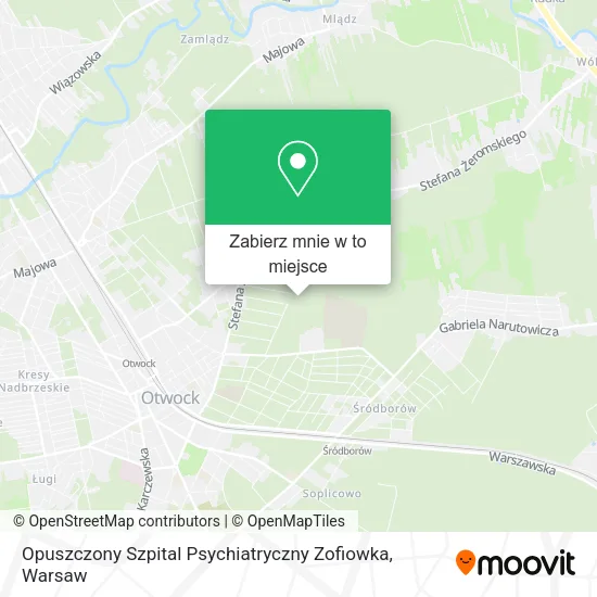 Mapa Opuszczony Szpital Psychiatryczny Zofiowka