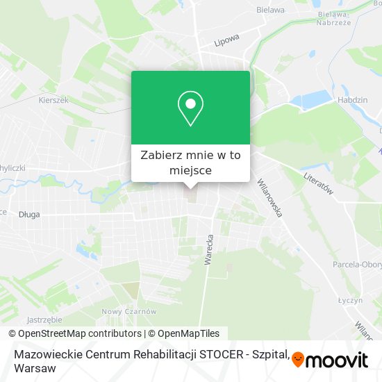 Mapa Mazowieckie Centrum Rehabilitacji STOCER - Szpital