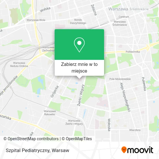 Mapa Szpital Pediatryczny