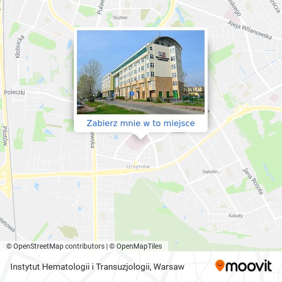 Mapa Instytut Hematologii i Transuzjologii