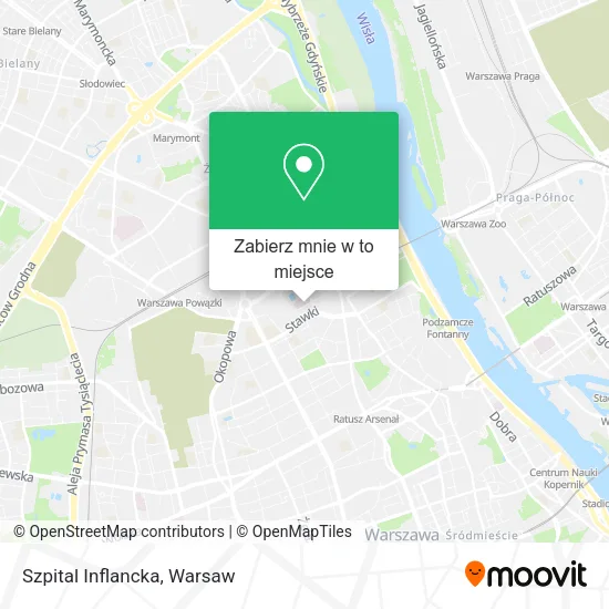 Mapa Szpital Inflancka