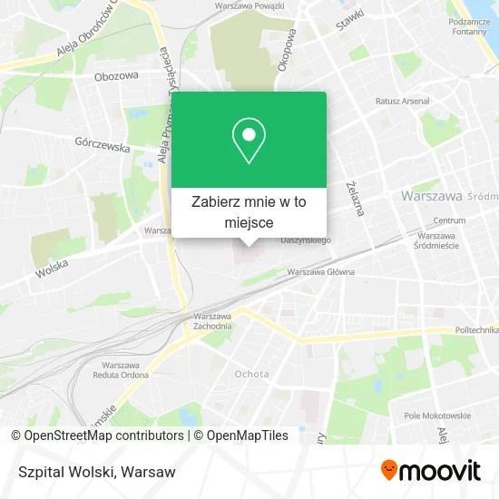 Mapa Szpital Wolski