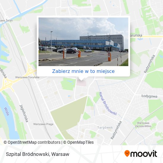 Mapa Szpital Bródnowski