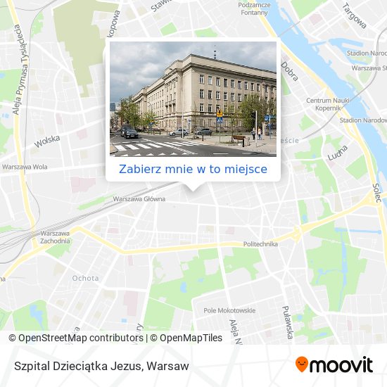 Mapa Szpital Dzieciątka Jezus