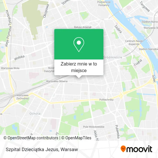 Mapa Szpital Dzieciątka Jezus