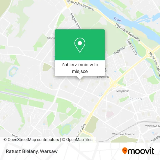 Mapa Ratusz Bielany