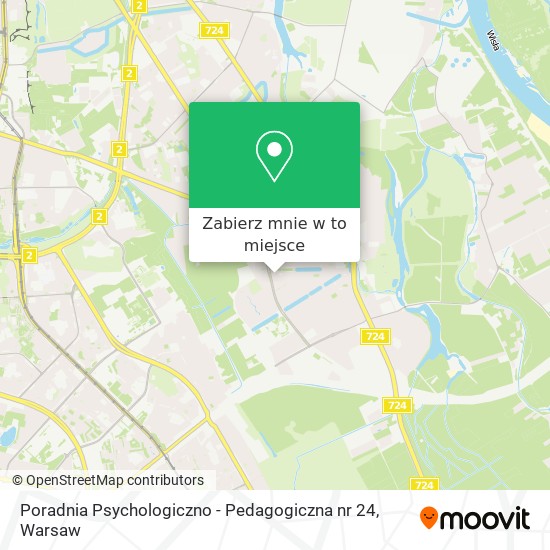 Mapa Poradnia Psychologiczno - Pedagogiczna nr 24