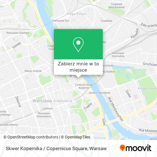 Mapa Skwer Kopernika / Copernicus Square