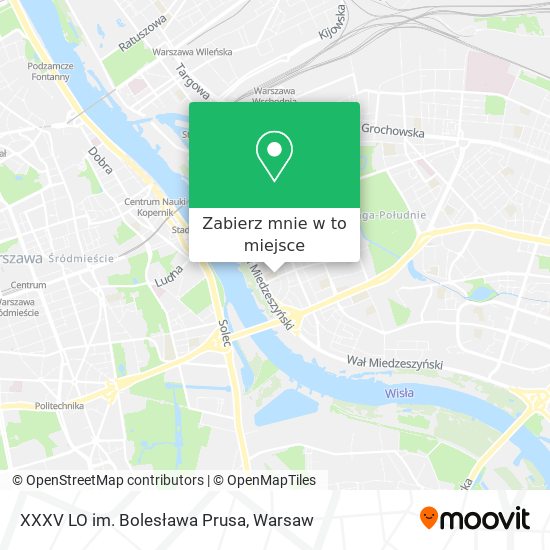 Mapa XXXV LO im. Bolesława Prusa