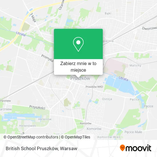 Mapa British School Pruszków