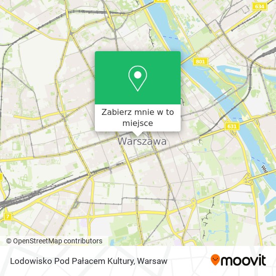 Mapa Lodowisko Pod Pałacem Kultury