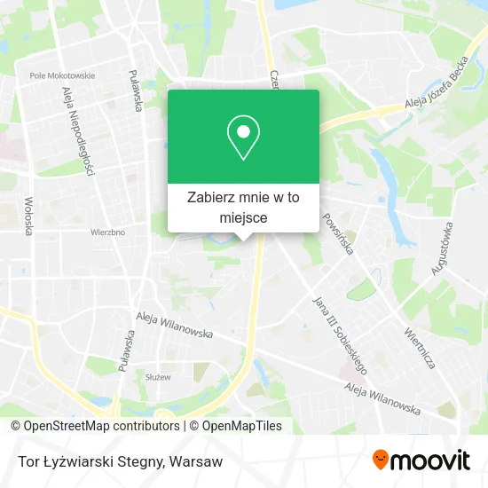 Mapa Tor Łyżwiarski Stegny