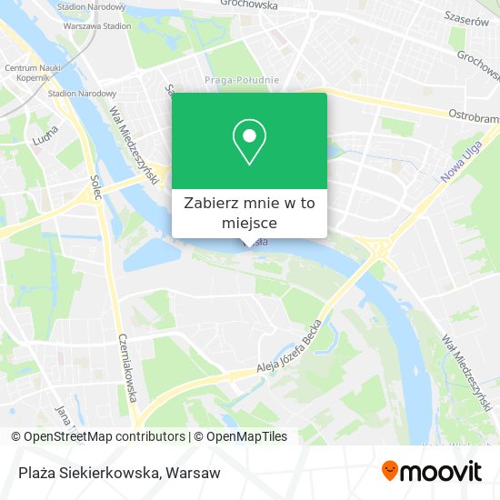 Mapa Plaża Siekierkowska