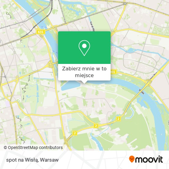 Mapa spot na Wisłą