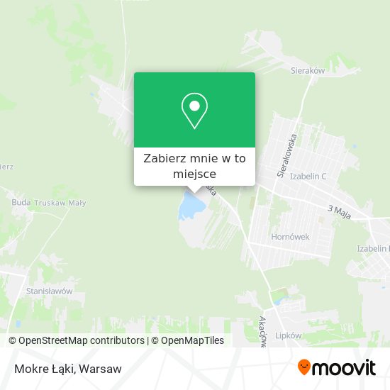 Mapa Mokre Łąki