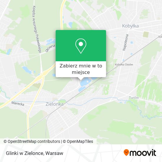 Mapa Glinki w Zielonce