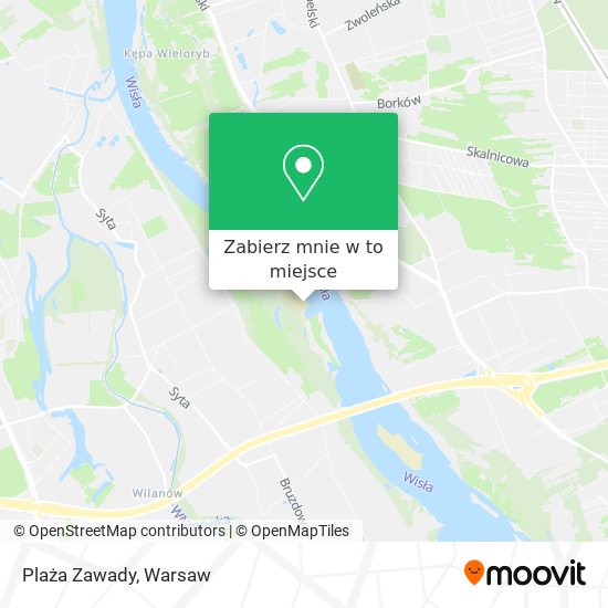 Mapa Plaża Zawady