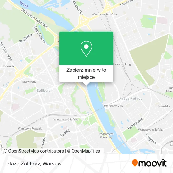 Mapa Plaża Żoliborz
