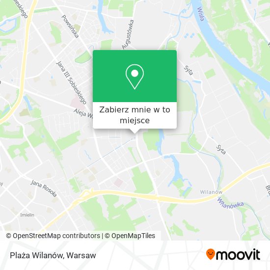 Mapa Plaża Wilanów