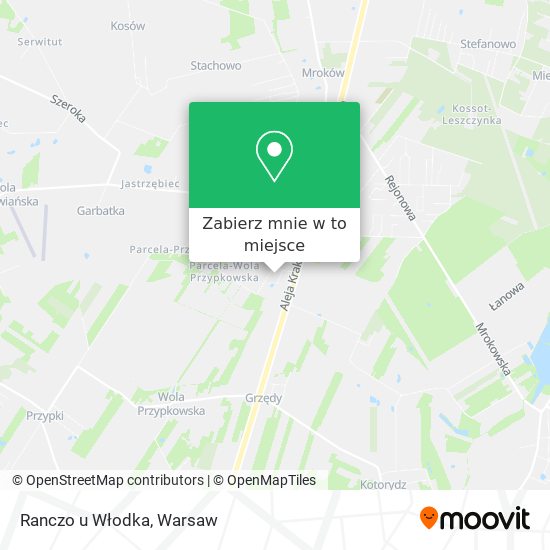 Mapa Ranczo u Włodka