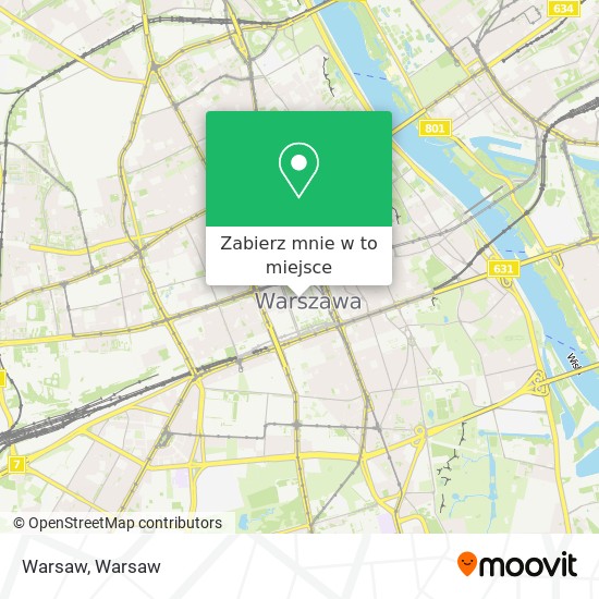 Mapa Warsaw