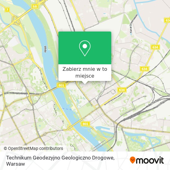 Mapa Technikum Geodezyjno Geologiczno Drogowe