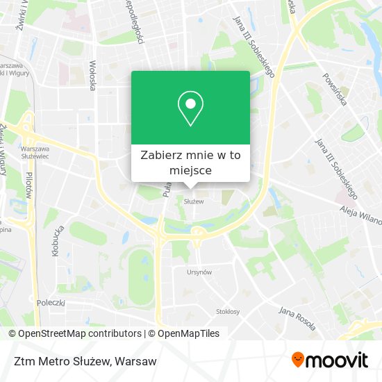 Mapa Ztm Metro Służew