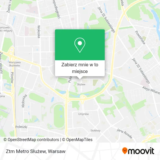 Mapa Ztm Metro Służew