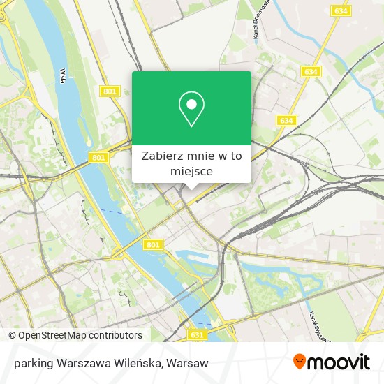 Mapa parking Warszawa Wileńska