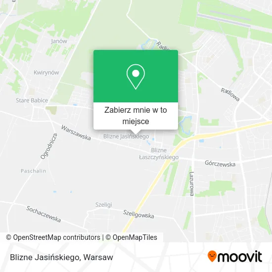 Mapa Blizne Jasińskiego