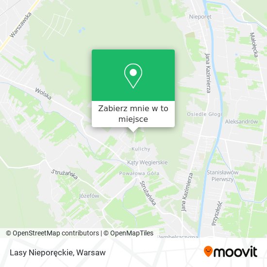 Mapa Lasy Nieporęckie