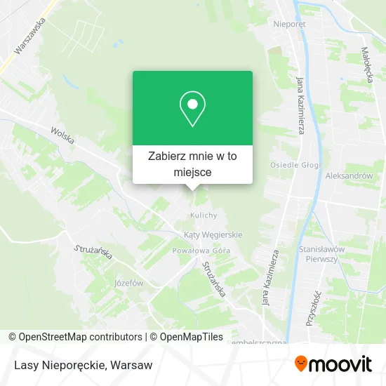Mapa Lasy Nieporęckie