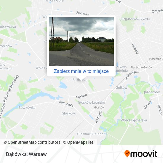 Mapa Bąkówka