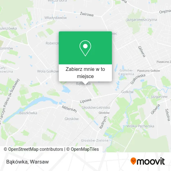 Mapa Bąkówka