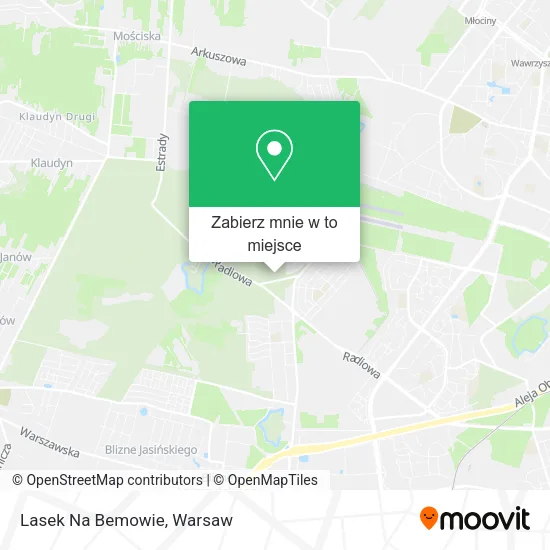 Mapa Lasek Na Bemowie