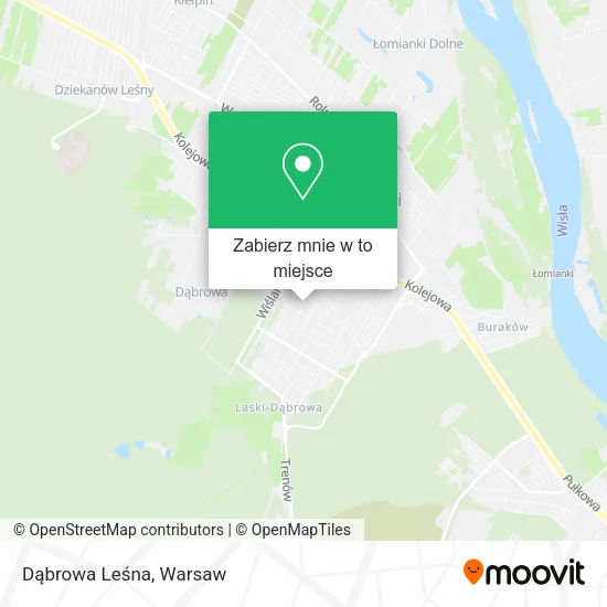 Mapa Dąbrowa Leśna
